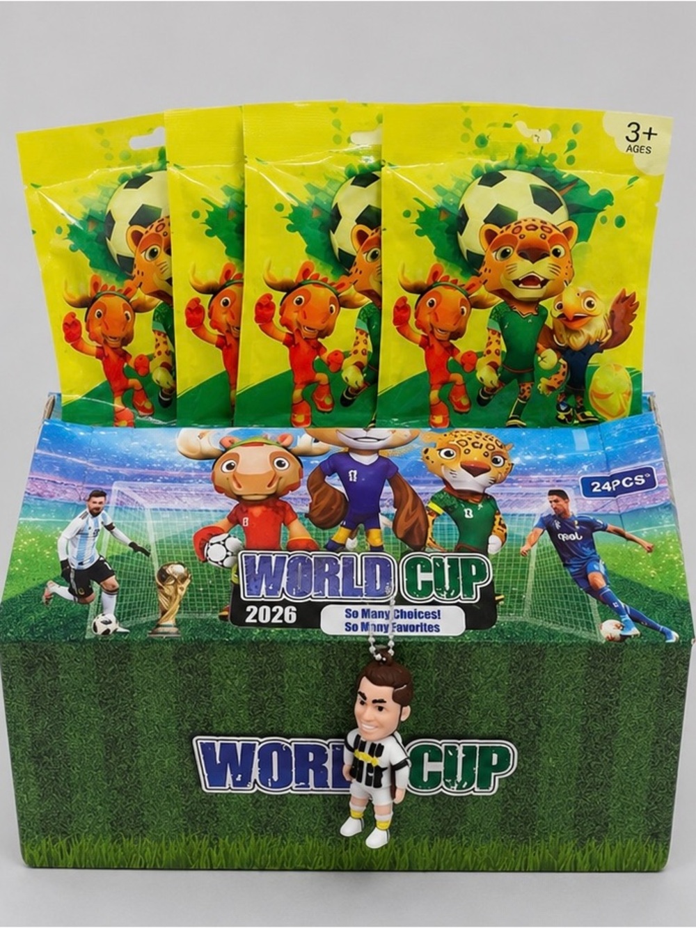 World Cup 2026 Mystery Blind Bag Toy Set – 4 Pack Soccer Surprise Bags